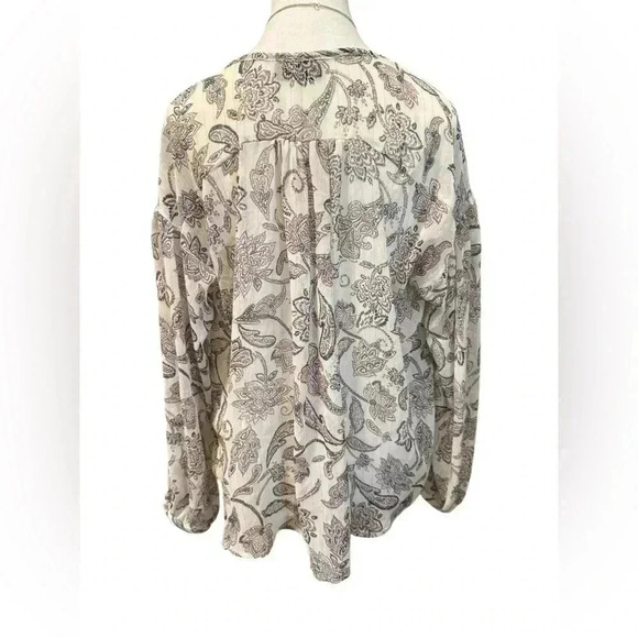 Vici | Paisley Floral Flowy Peasant Tunic Blouse (S) - Picture 5 of 13